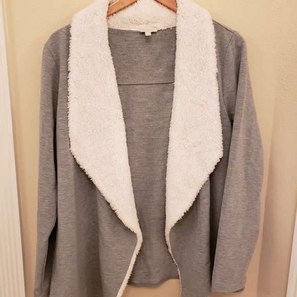 Talbot's knit wrap jacket Size L